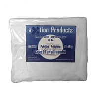 Axtion Products New Premium White Rib Material Cloth Rags (1/2 lb)