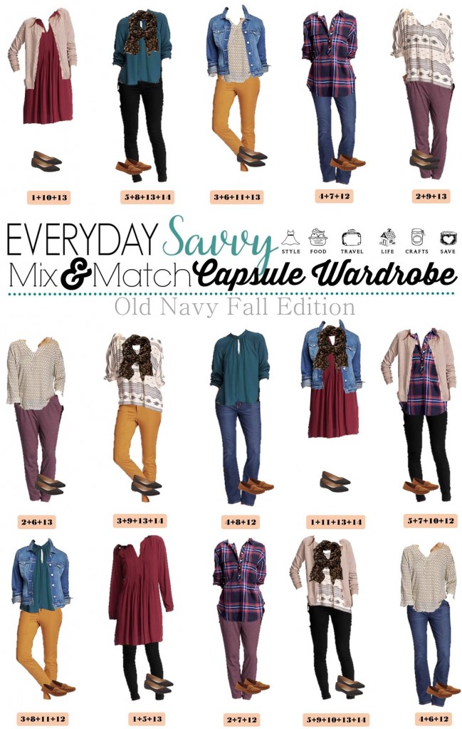 Fun new Old Navy Capsule Wardrobe. It includes fun prints and rich warm colors. All very reasonably priced. You will be ready for fall with this fun fall capsule collection. 