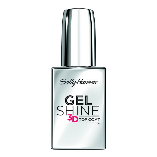 Sally Hansen Treatment Gel Shine 3D Top Coat Nail Polish, 0.45 Fluid Ounce