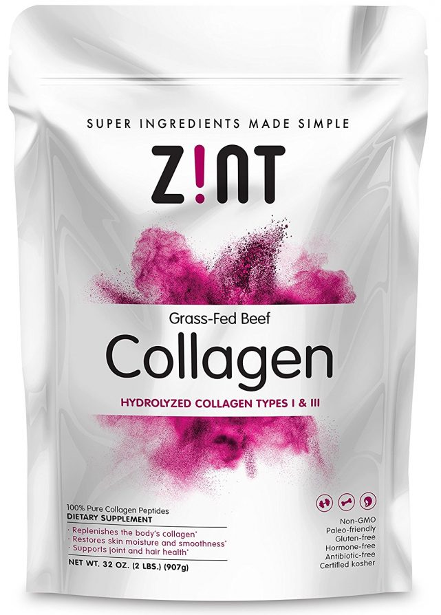 bag of collagen powder
