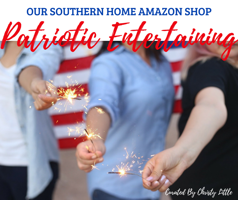 Southern Patriotic Porch with simple ideas to show your pride! #porch #patrioticporch #southernporch #patrioticdecor #patrioticideas #4thofjuly #laborday #memorialday