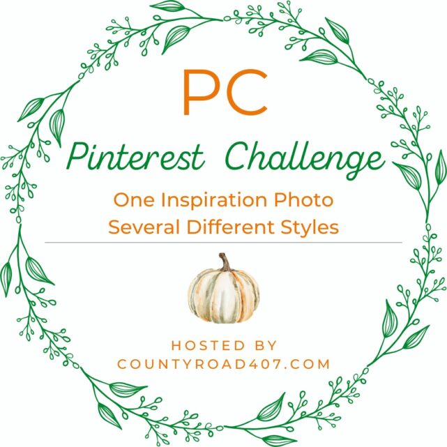 pumpkin graphic for pinterest challenge with text overlay