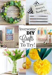 DIY craft ideas are the features from this week's Inspiration Monday link party!