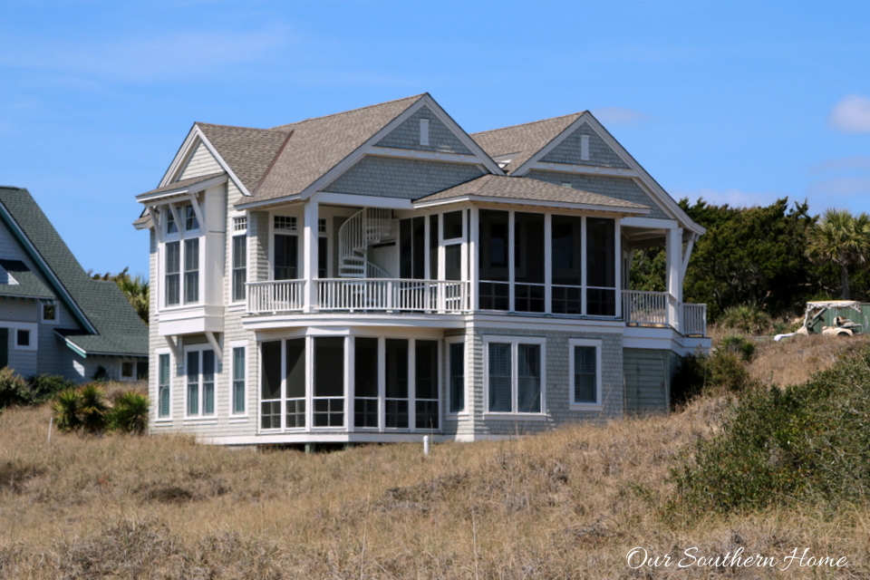 Fabulous visual tour of the homes of Bald Head Island, NC by Our Southern Home