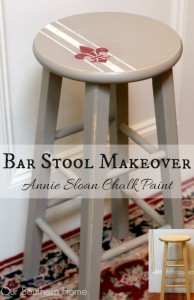 Bar stool makeover with Annie Sloan Chalk Paint via Our Southern Home #chalkpaint #anniesloanchalkpaint