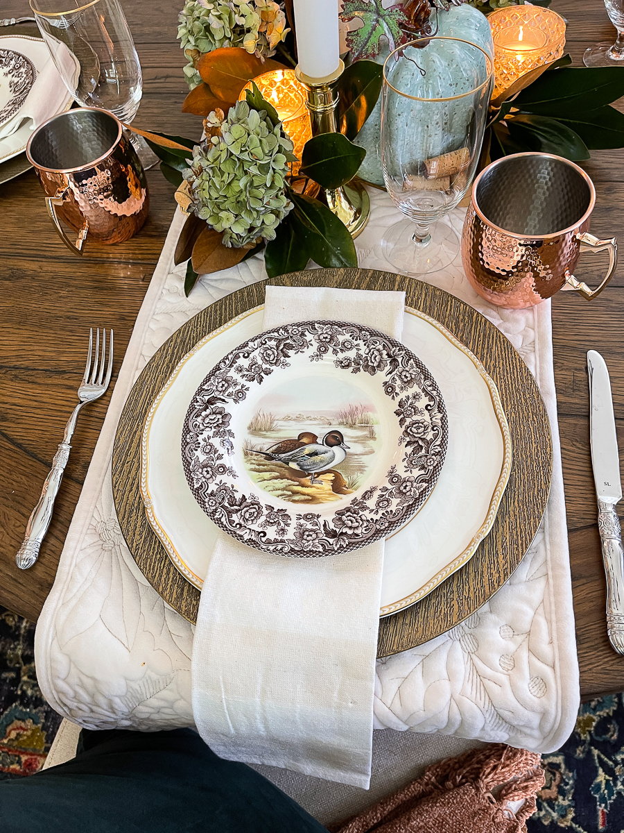 place setting or fall