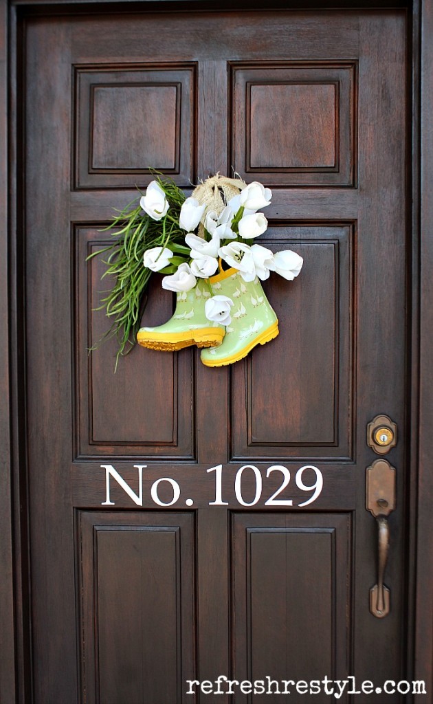 Rain Boots on the door