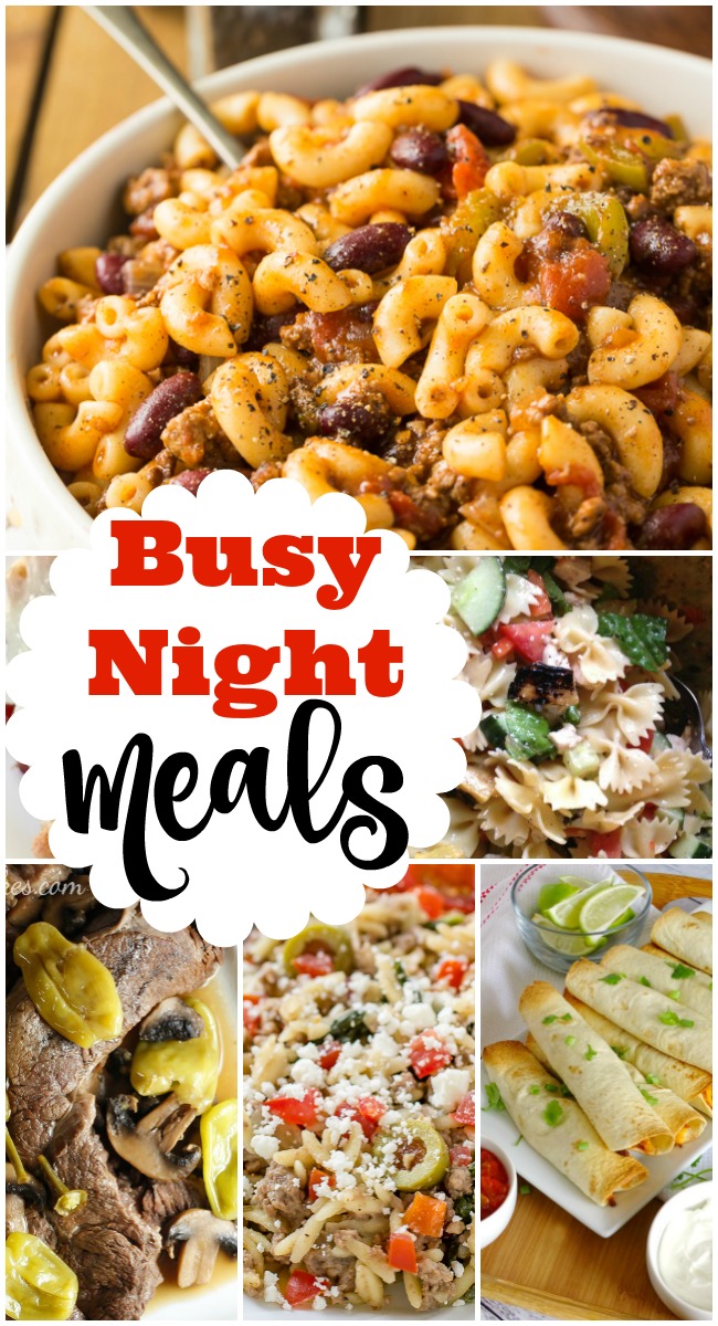 Busy night meals are the features from this week's Inspiration Monday link party!