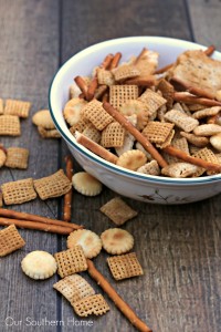 Simple recipe for via Our Southern Home for your Chex Party Mix recipe #ad
