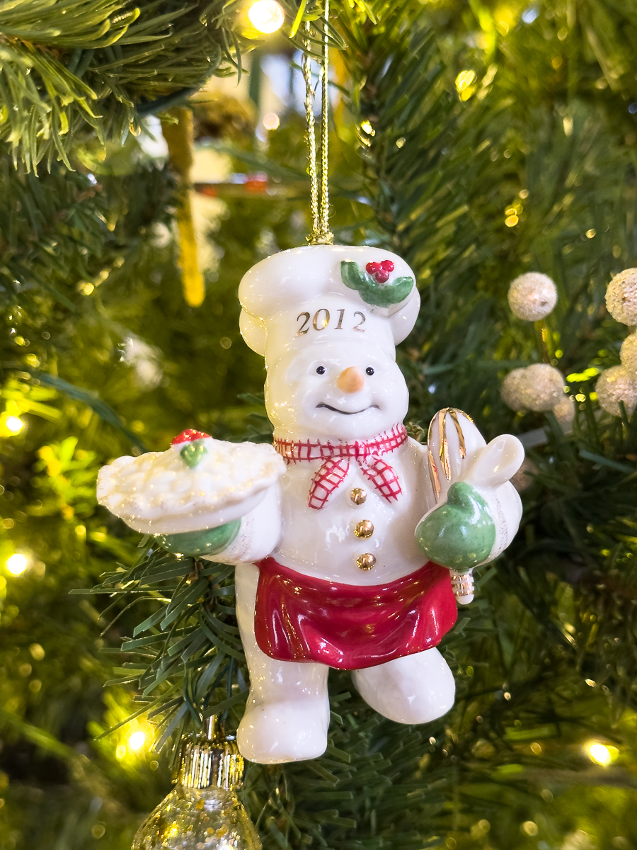 lenox snowman ornament