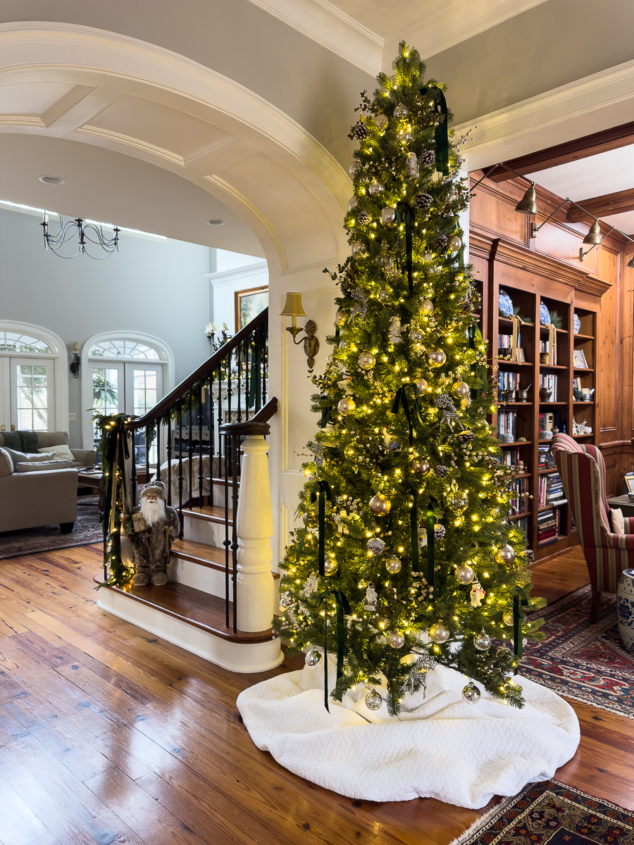 christmas tree in foyer