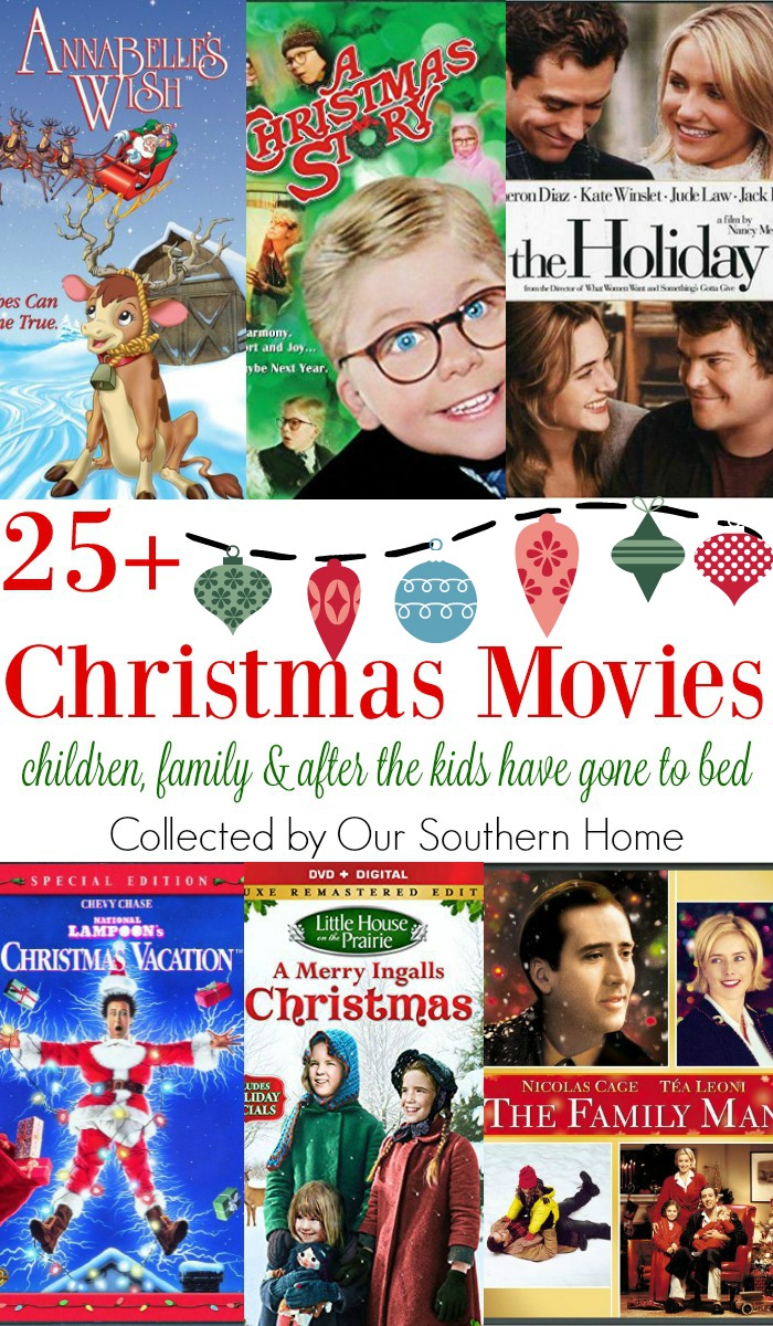 A collection of over 25 Christmas movies compiled by Our Southern Home. Perfect for children, family and after the kids have gone to bed!