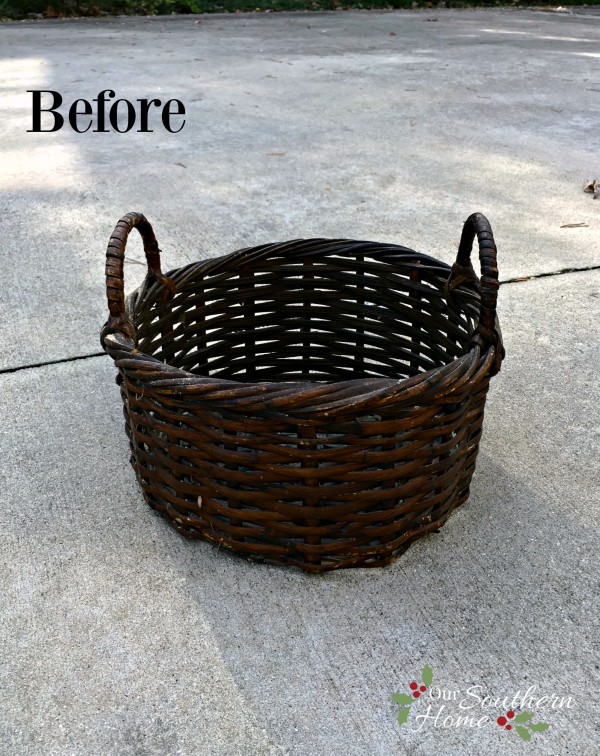 Christmas Tree Basket DIY by Our Southern HomeTree basket 2