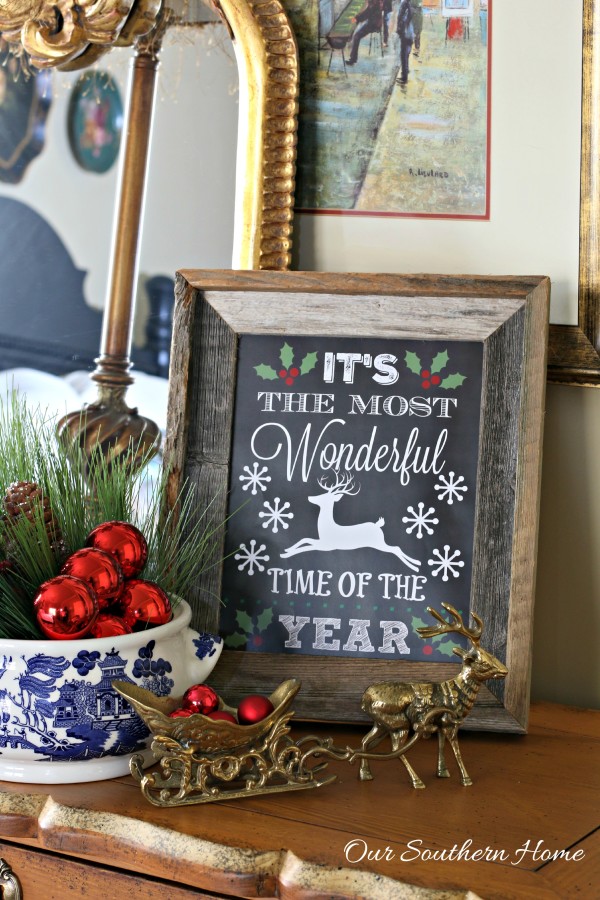 It's the most wonderful time of the year FREE printable perfect for gift giving by Our Southern Home