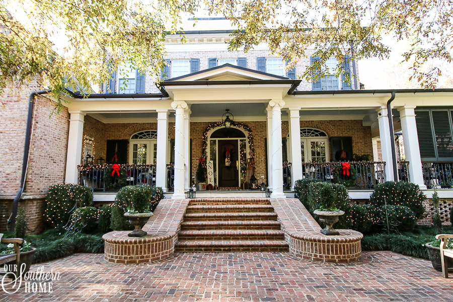 Southern Porch tour full of ideas with plaids and more!