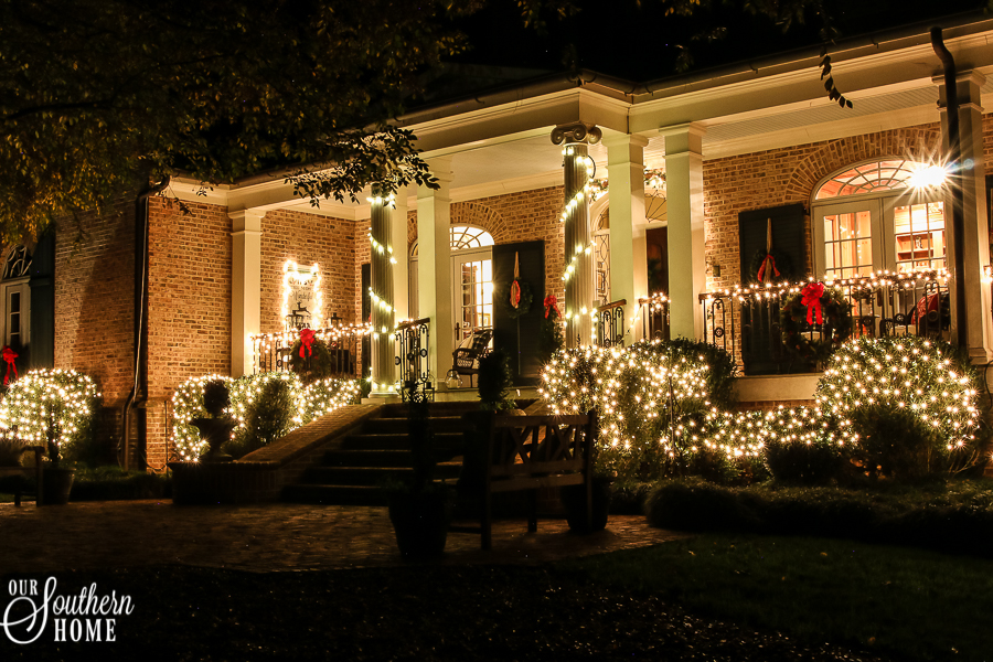 Plaid Christmas Porch