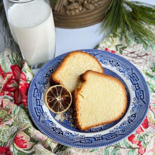 sliced cake