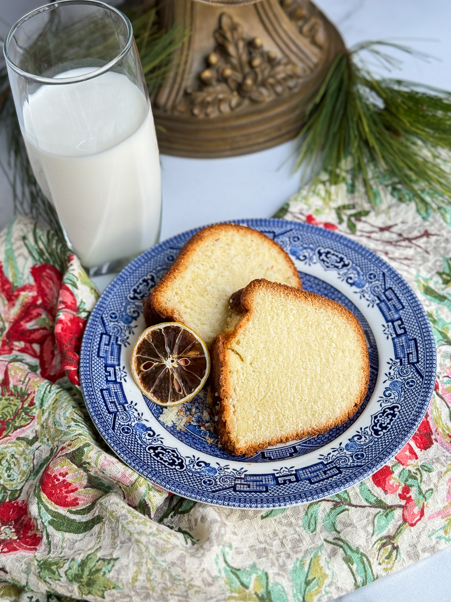 sliced cake