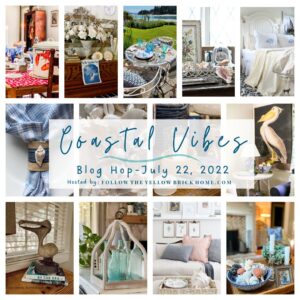 collage of coastal decor