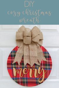 plaid Christmas wreath