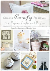 Ideas for creating a comfy home are the features from this week's Inspiration Monday link party!