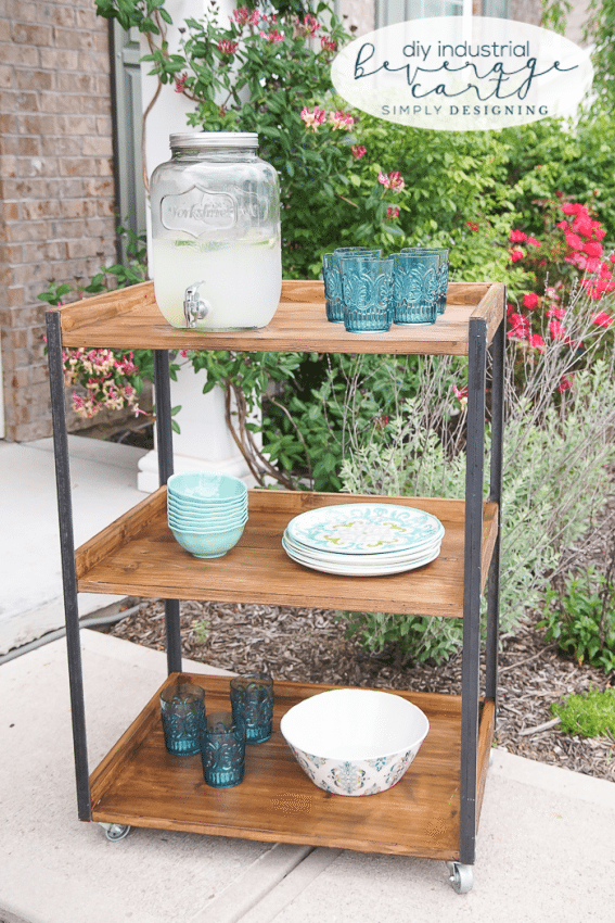 DIY Industrial Beverage Cart