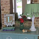 DIY Seashell Monogram Art with your beach treasures and supplies from Walmart by Our Southern Home