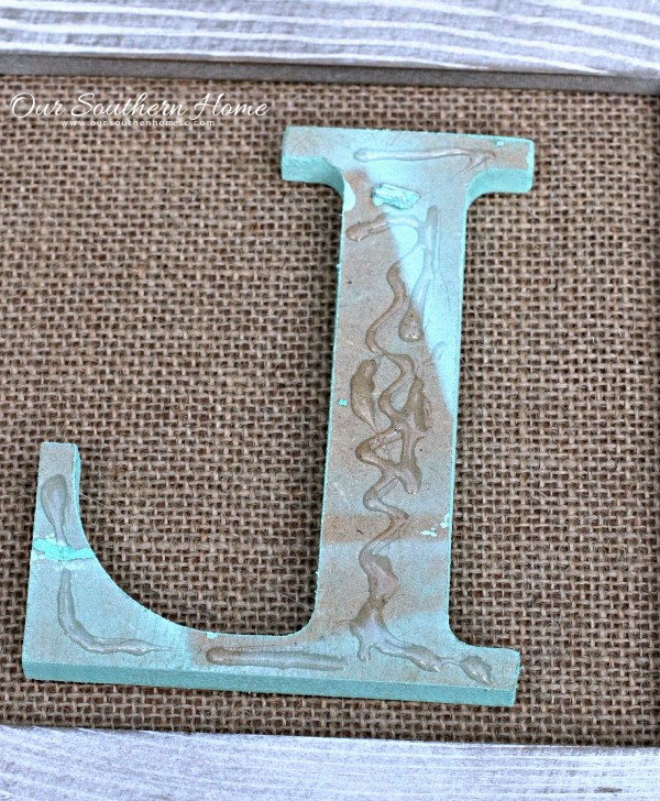 DIY Seashell Monogram Art with your beach treasures and supplies from Walmart by Our Southern Home