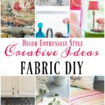 Cool DIY project ideas for the home using fabric via Our Southern Home