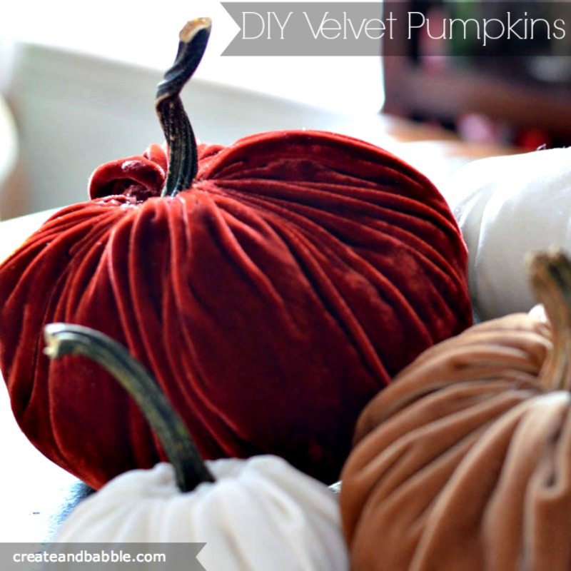 How to make velvet pumpkins