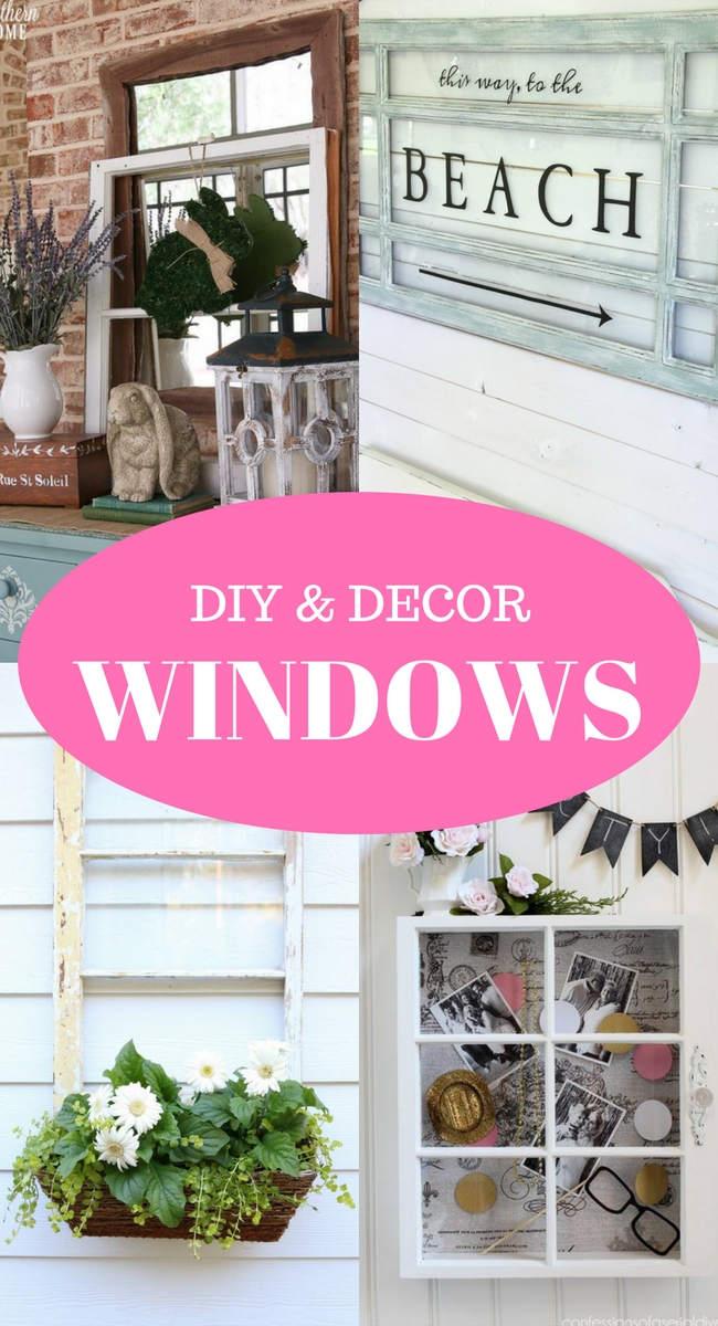 Decorating with windows is easier than you might think. There are many DIY projects and simple ways to incorporate them into your home decor.Check out these ideas!