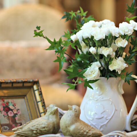 Thrift Store Plate Stand Makeover - Our Southern Home