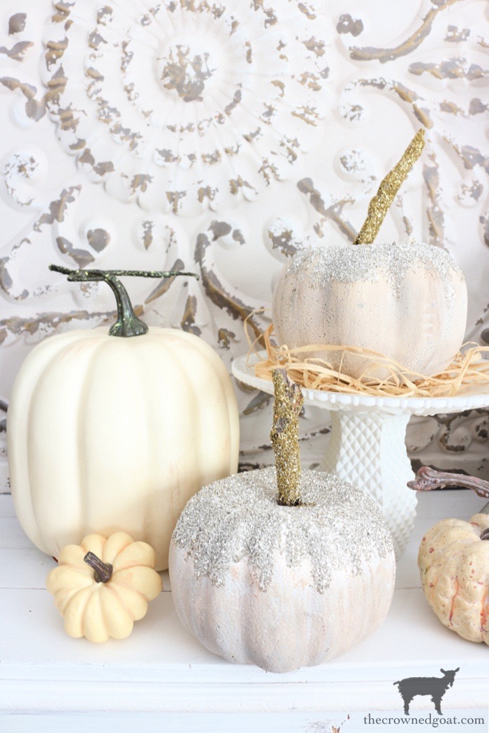 Image for Dollar Tree Glass Glitter Pumpkins