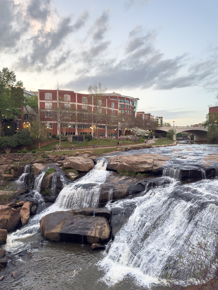 waterfall in downtown