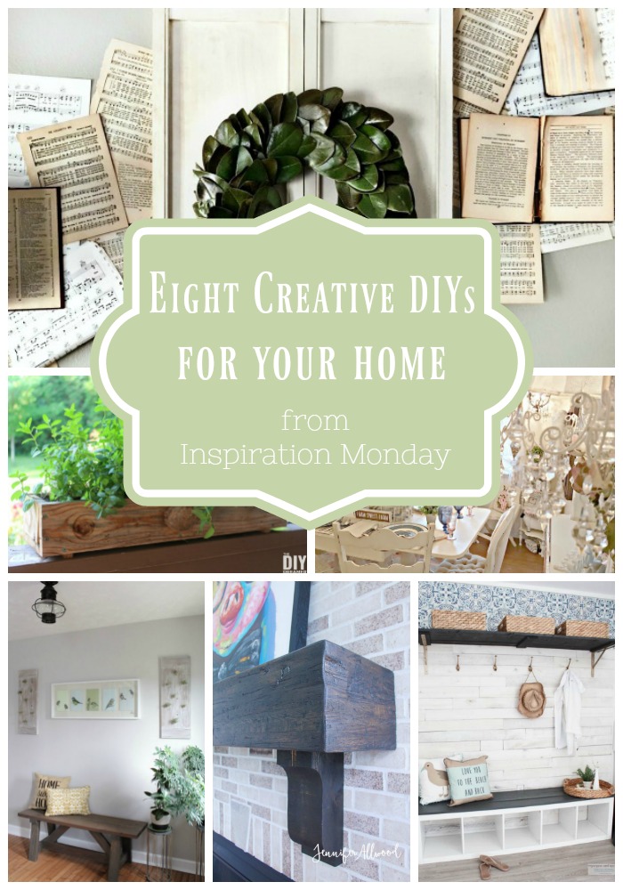 Eight creative DIYs for the home! These are the features from Inspiration Monday!
