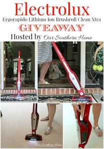 Electrolux Ergorapido Lithium Ion Brushroll Clean Xtra review and giveaway hosted by Our Southern Home