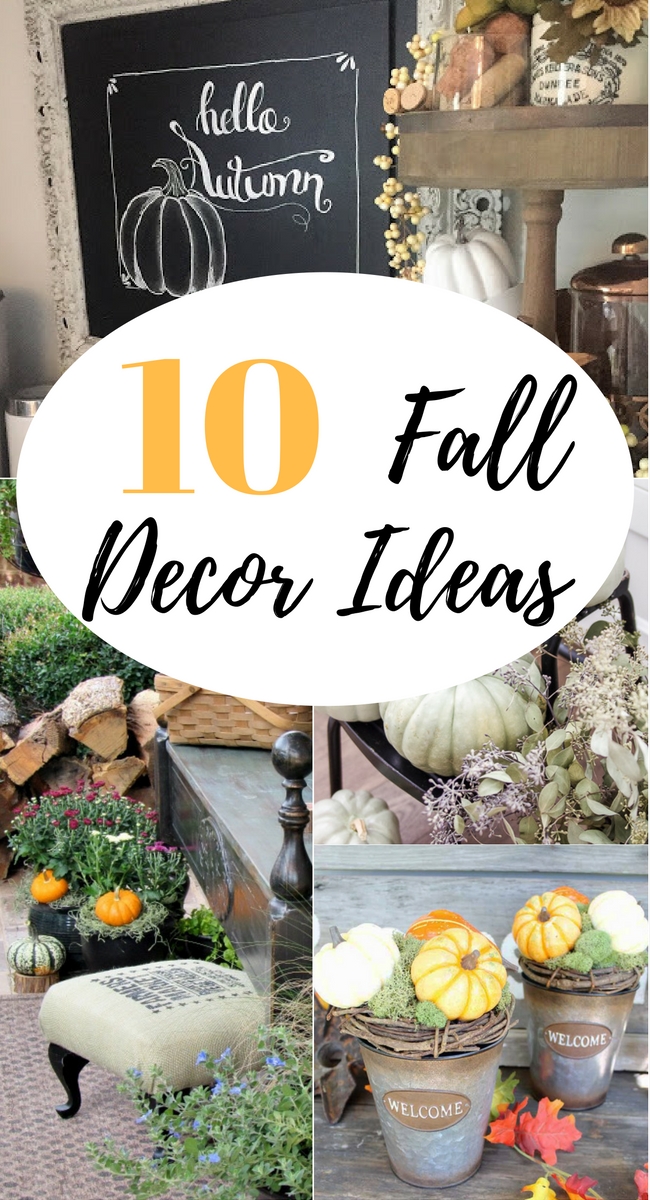 Fall Decorating Ideas are the features from this week's Inspiration Monday link party!