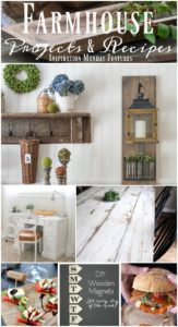 DIY Farmhouse Projects and Recipes to spark your creativity. Features from Inspiration Monday link party. #farmhouse