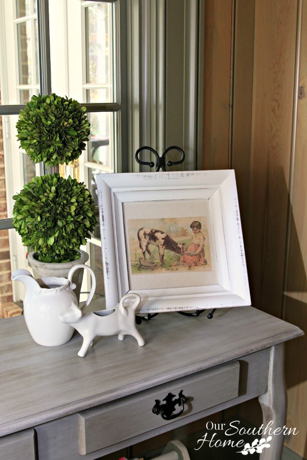 Thrift store frame becomes Farmhouse Art Makeover with little effort!