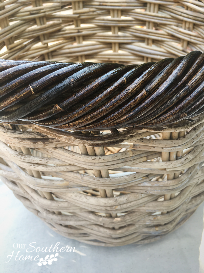 weathered finish basket