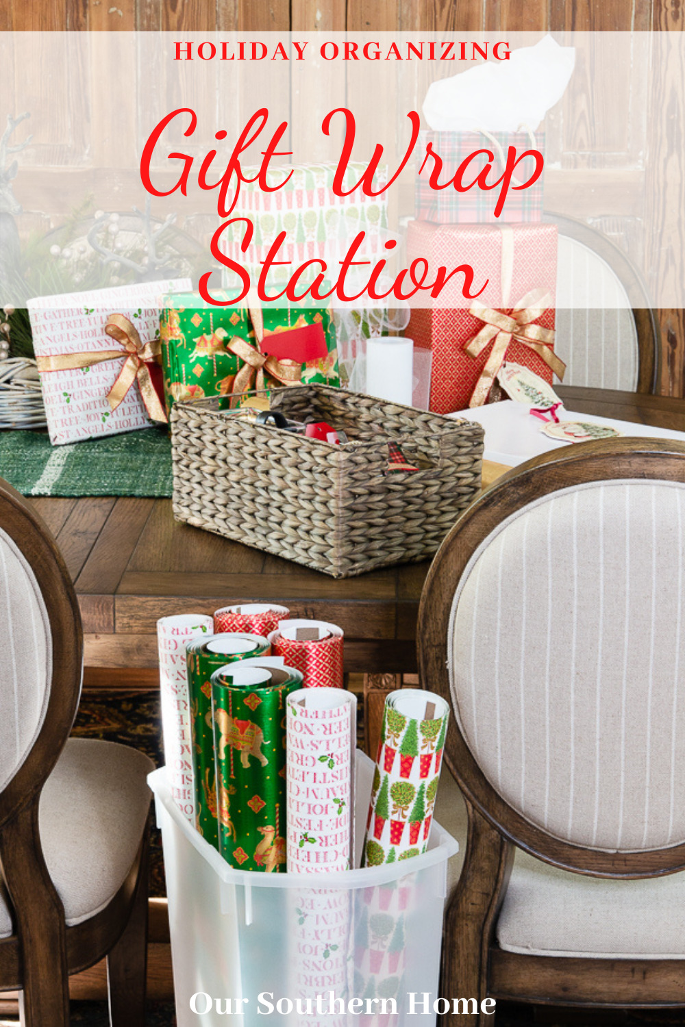 Wrapping Paper Storage, Gift Wrap Organizers & Gift Wrap Stations