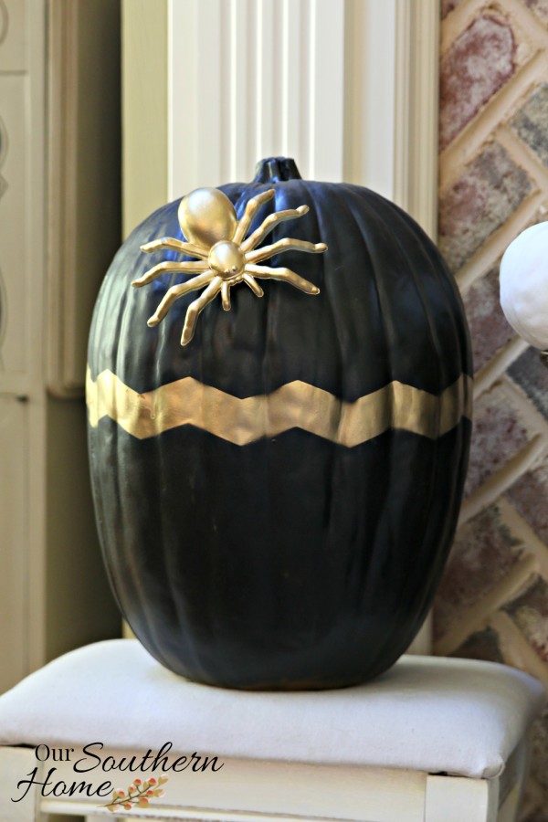 Halloween mantel for #DecorEnthusiast monthly challenge. This go around is One Space, Three Ways {Holiday Edition}