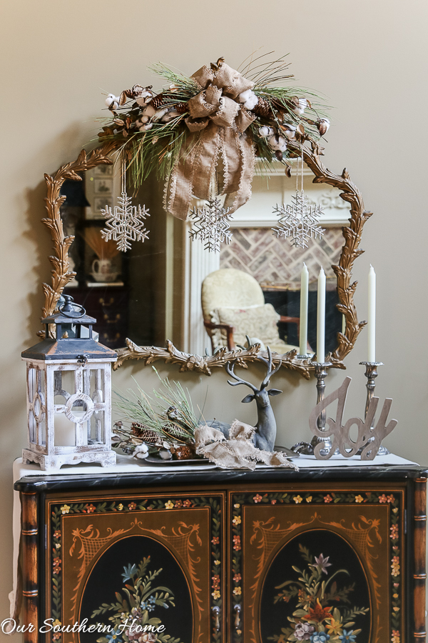 Rustic and Elegant Christmas Entry from Our Southern Home