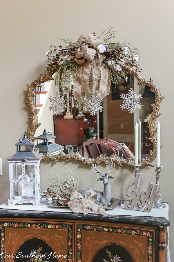 Rustic and Elegant Christmas Entry from Our Southern Home