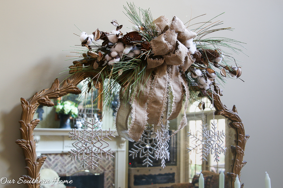 Rustic and Elegant Christmas Entry from Our Southern Home