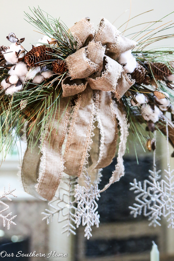 Rustic and Elegant Christmas Entry from Our Southern Home