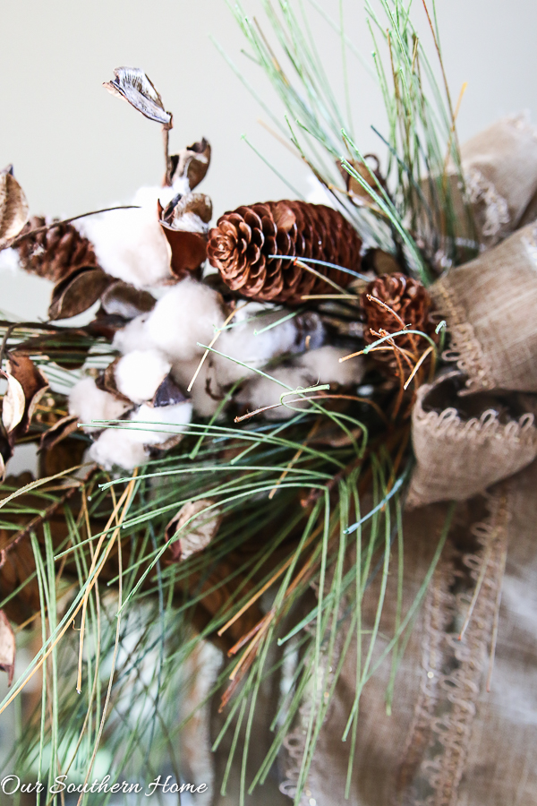 Rustic and Elegant Christmas Entry from Our Southern Home