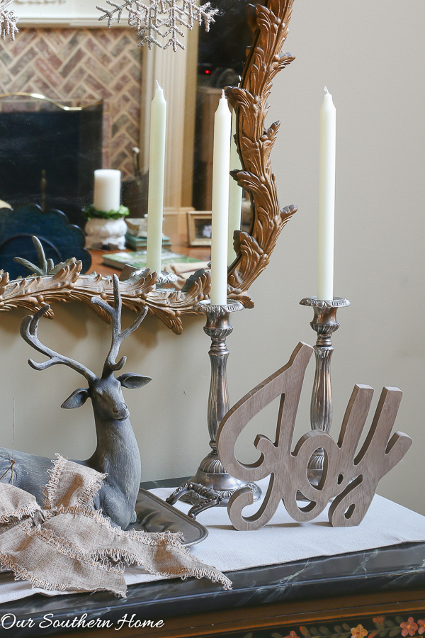 Rustic and Elegant Christmas Entry from Our Southern Home