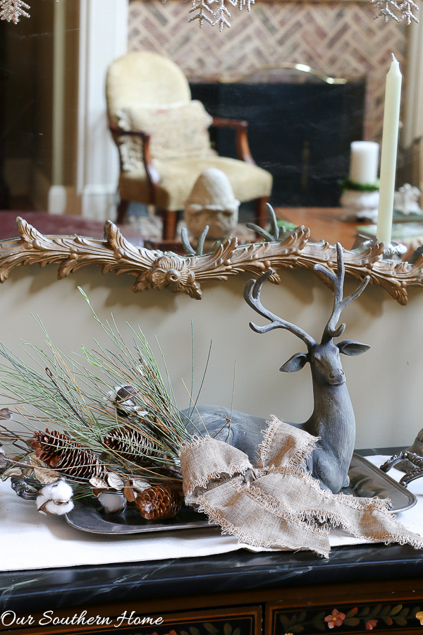 Rustic and Elegant Christmas Entry from Our Southern Home
