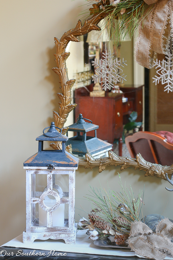 Rustic and Elegant Christmas Entry from Our Southern Home